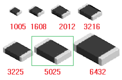 5025(2010)칩저항(1K옴~9.1K옴)1%급