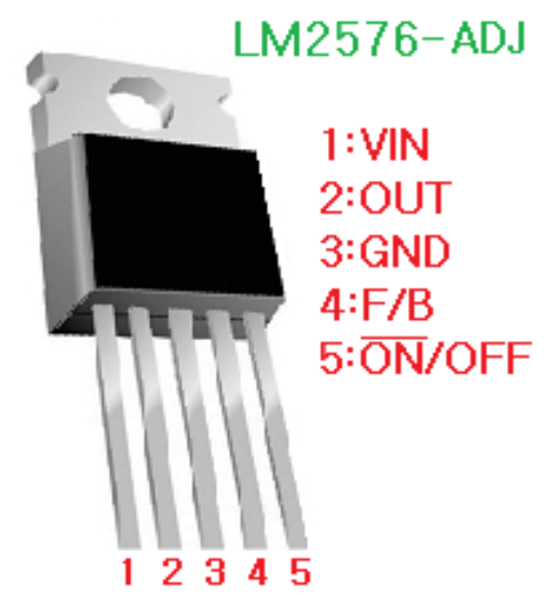 출력전압 설정형 BUCK컨버터 LM2576-ADJ